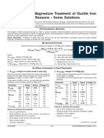 Fluctuations in Magnesium Treatment of Ductile Iron