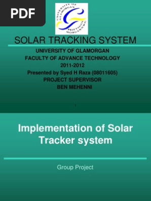 Solar Tracker Ppt Electrical Engineering Manufactured Goods