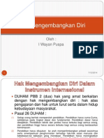 Hak Mengembangkan Diri