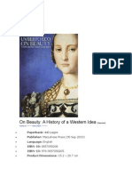 On Beauty: A History of A Western Idea