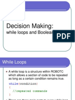 While Loops Boolean Logic