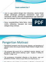 MOTIVASI Content. Theory