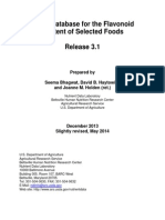 USDA Database For The Flavonoid Content of Selected Foods - 2013