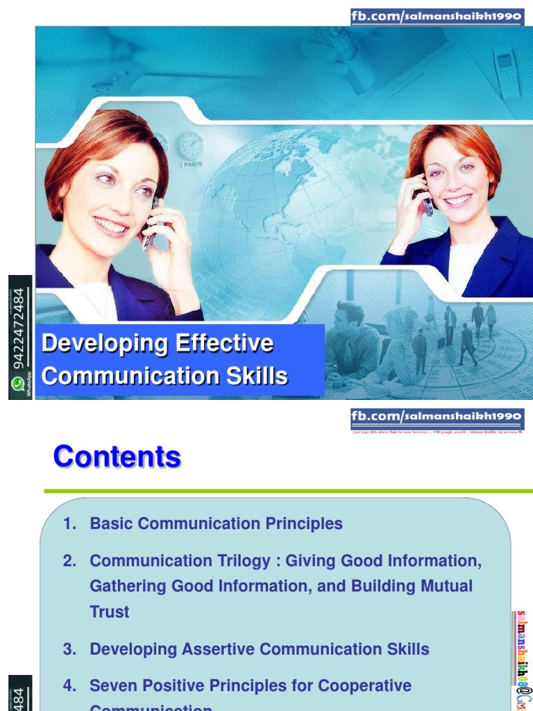 Probing and Listening Skills in Communication | PDF | Body Language ...