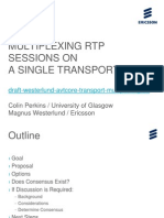 Multiplexing RTP Sessions On A Single Transport
