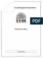 IIMA PGP Final Placement Report 2013