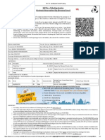 WL WL: Irctcs E-Ticketing Service Electronic Reservation Slip (Personal User)