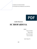 Analiza Financiara SC Biofarm SA