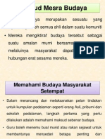 MENYEDIAKAN BUDAYA MESRA