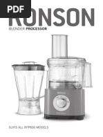 Ronson Blender/Processor Manual