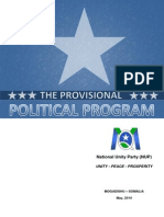 Basic Program of The National Unity Party NUP-Somalia1