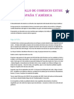 Desarrollo de Comercio Entre España y América