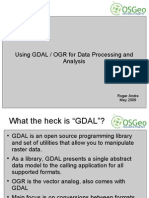 Use of GDAl for extracting GIS structure