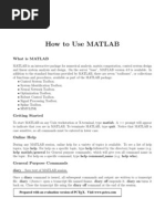 How To Use MATLAB