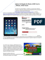 Objetivo Ofrecer Tarjetas de Regalo de Hasta $100 Con La Compra de Un Ipad, Iphone, Ipod Touch