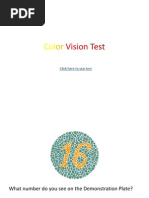 Ishihara Color Blindness Test Guide | PDF | Electromagnetic Spectrum ...