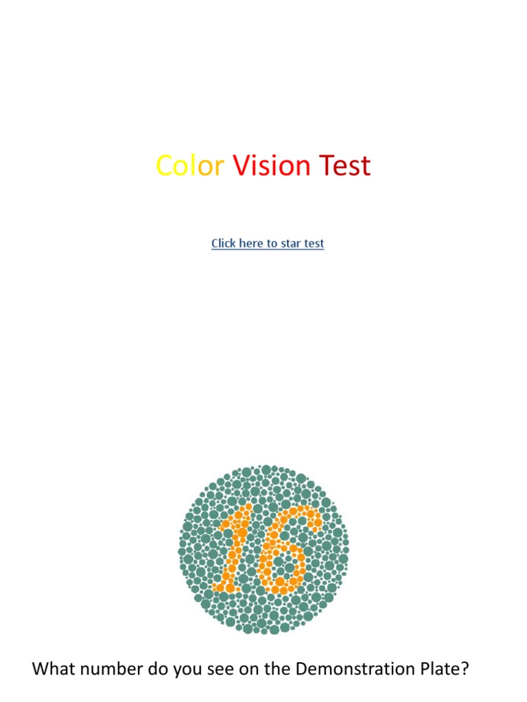 Color Vision Test PDF