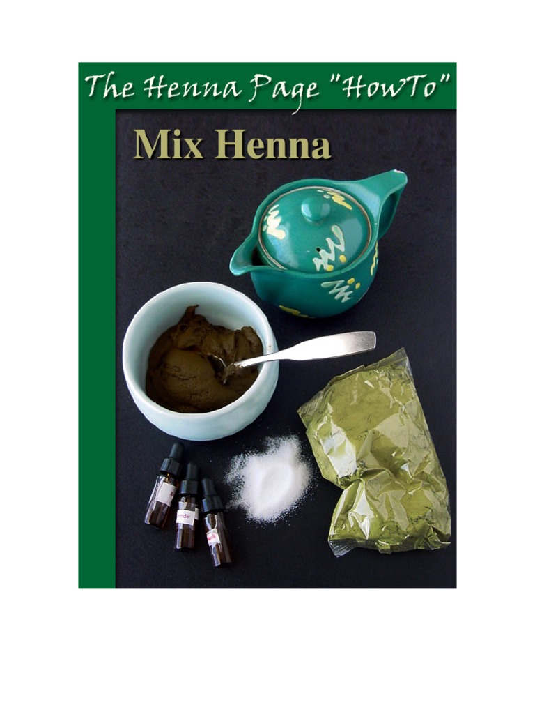 The Henna Page "Howto" Mix Henna Essential Oil Lemon
