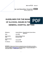 17 Doncaster Guidelines For The Management of Patients With Alcohol Misuse in The Acute General Hospital Setting PDF