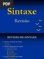 Tipos de Sujeito Sintaxe Geral