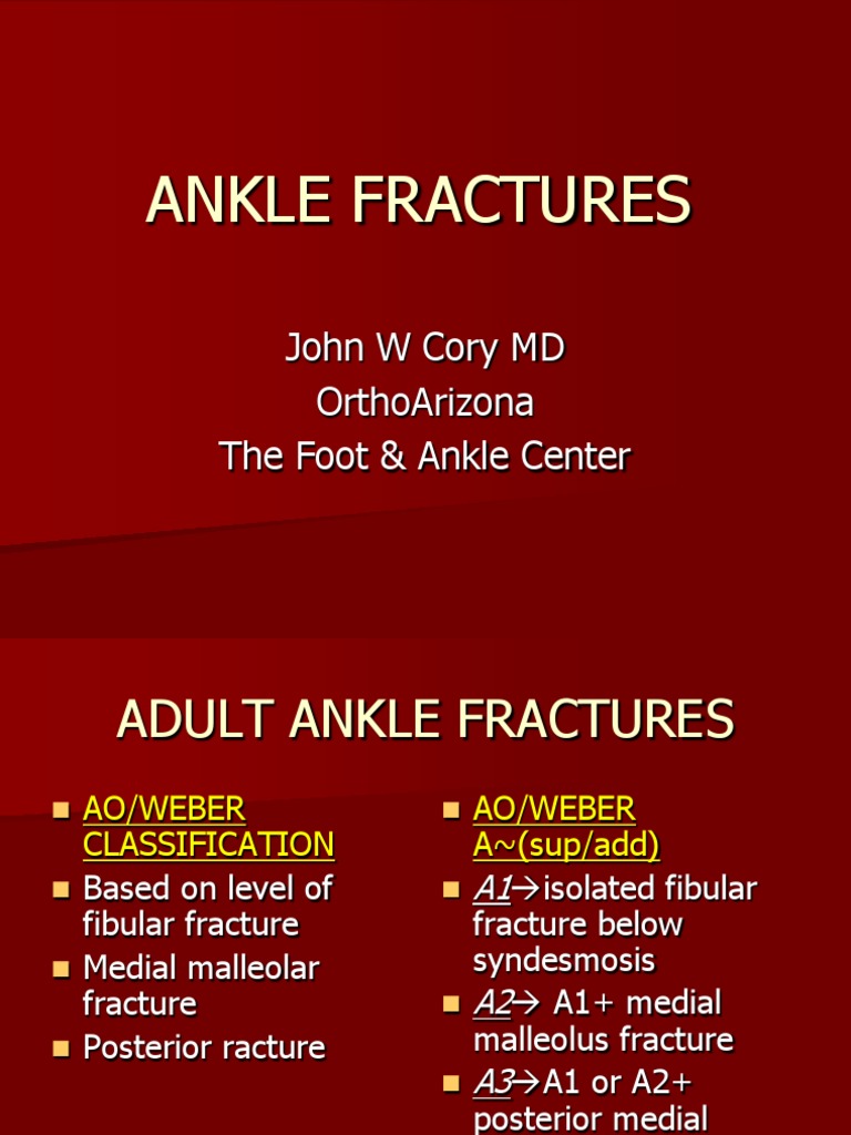 Ankle Fractures | PDF | Ankle | Foot