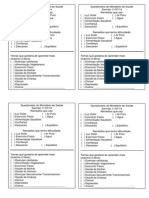 Questionário Do Ministério de Saúde