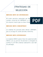 Estrategias de Selección