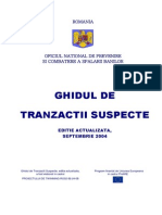 Ghid Tranzactii Suspecte Romana