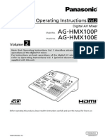 AG-HMX100P AG-HMX100E: Operating Instructions