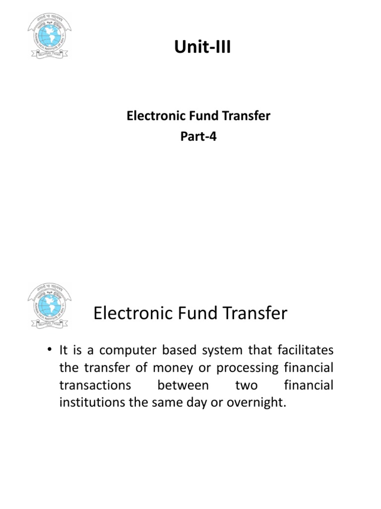 Electronic Fund Transfer PDF Wire Transfer Automated Clearing House