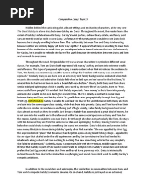 Comparative Essay