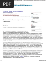 Amartya Sen - Desenvolvimento Como Expansão de Capacidades, 1993