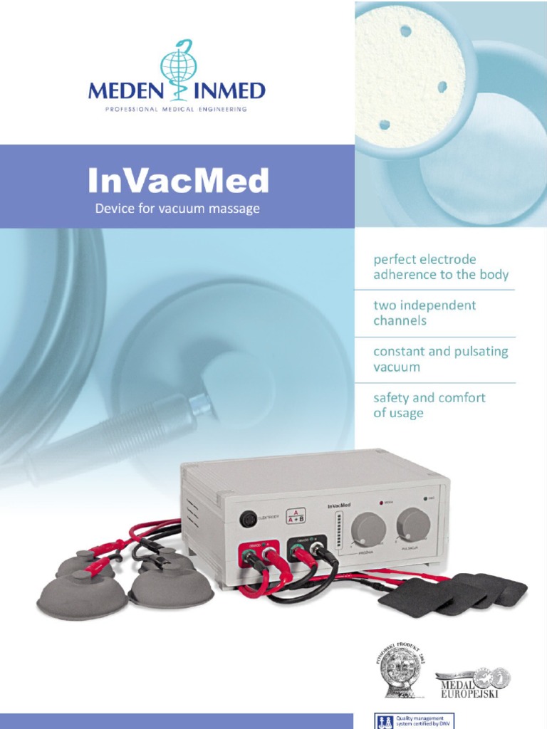 InVacMed Vacuum Massage Add-In For Electrotherapy Device | PDF