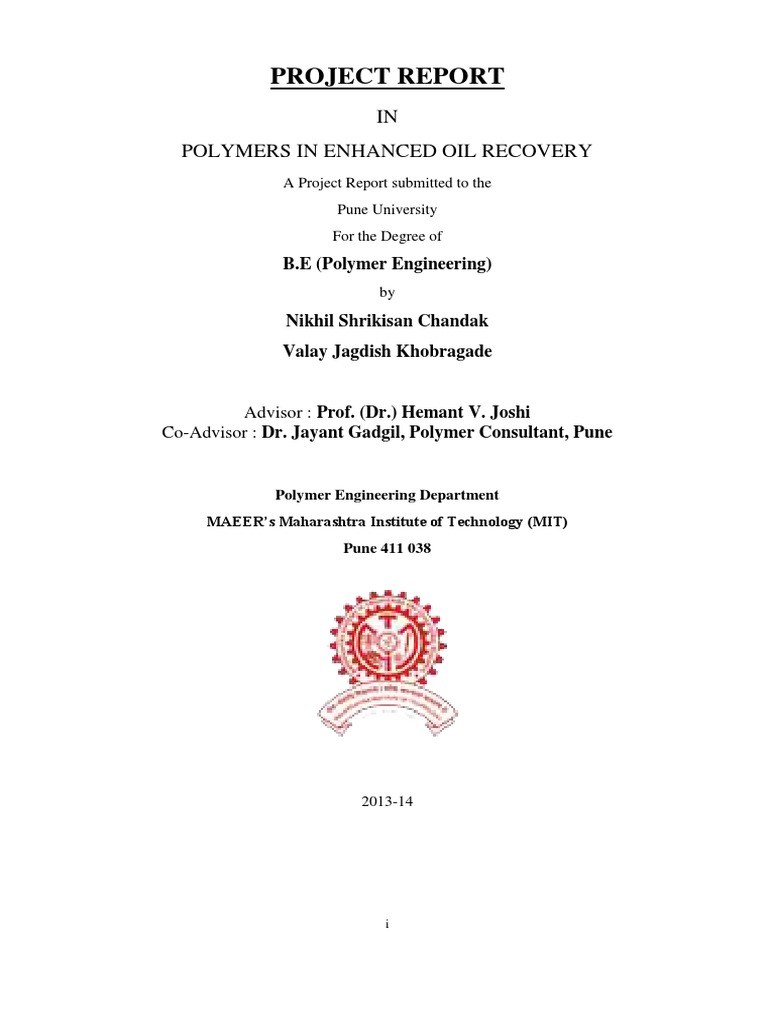 EOR Final Report | PDF | Enhanced Oil Recovery | Petroleum Reservoir