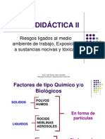 Riesgos Ligados Al Medio Ambiente de Trabajo. Exposición A Sustancias Nocivas y Tóxicas