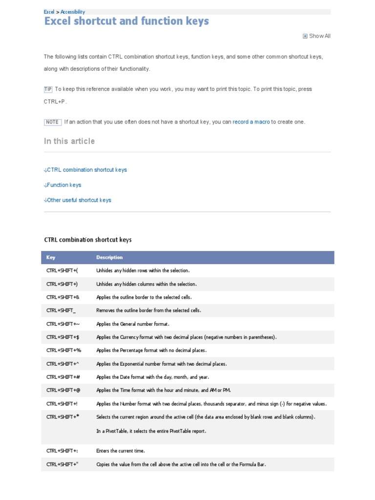 Excel Accessibility PDF Microsoft Excel Tab (Gui)