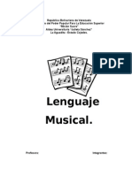 Trabajo El Lenguaje Musical