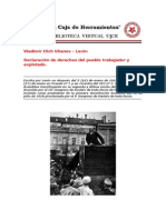 Declaracion de Derechos Del Pueblo Trabajador y Explotado Lenin