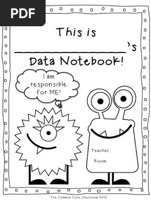 Data Notebook Cover Page