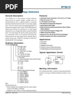 Micro-Power Voltage Detectors: Features General Description