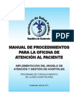 Manual de Proced para La Oficina de Atención Al Paciente