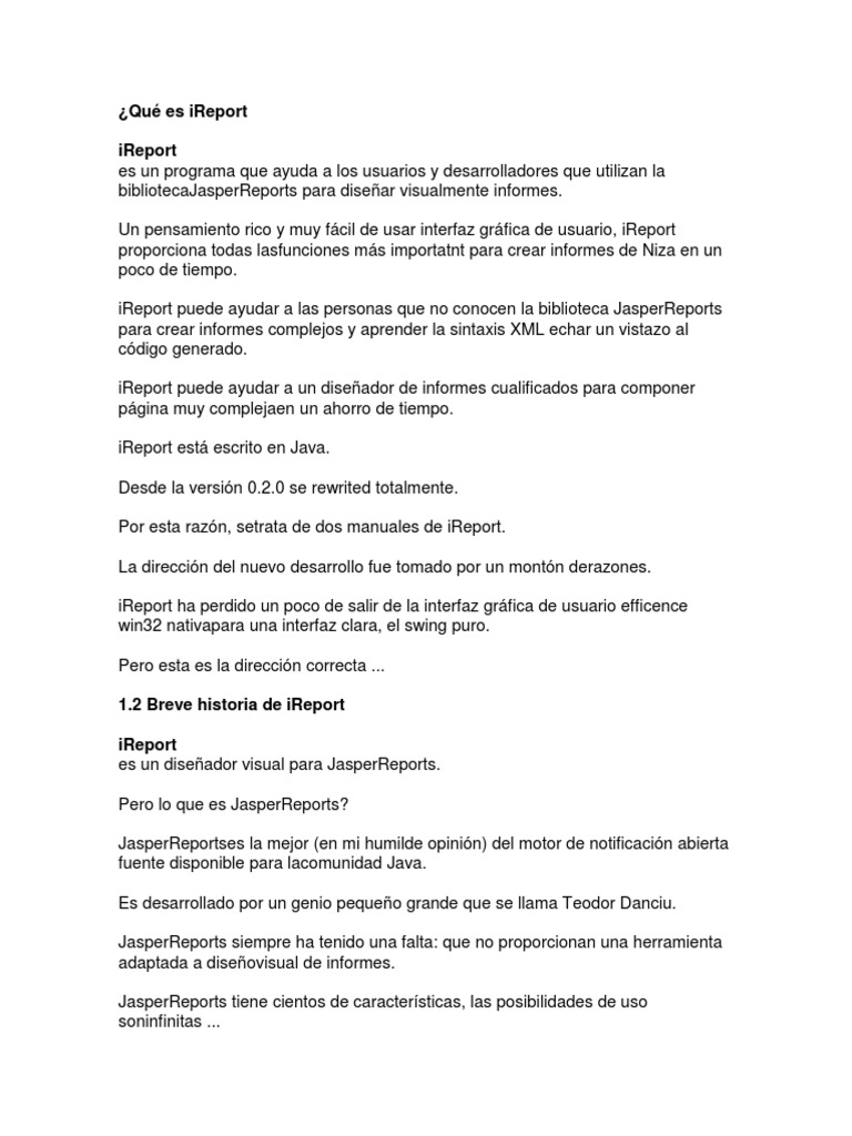 Introducción a iReport para JasperReports | PDF | Java (lenguaje de ...
