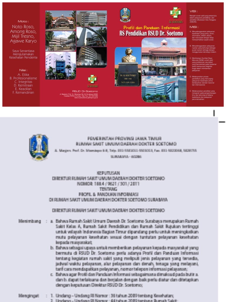 Contoh Panduan Informasi RS Drsoetomo Sby