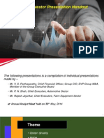 Investor Presentation Handout Post Q4 FY14 Results