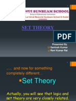 Set Theory: Presented By: Santosh Kumar Ravi Kumar Rai