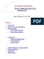 Design Priciples of Traffic Signal