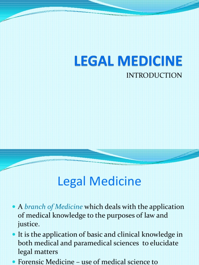 legal medicine essay