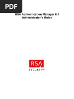 RSA Security Authentication Admin Guide