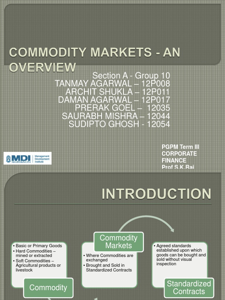 Understanding Commodity Trading Basics | PDF | Commodity Markets ...