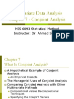 Multivariate Data Analysis Chapter 7 - Conjoint Analysis: MIS 6093 Statistical Method Instructor: Dr. Ahmad Syamil